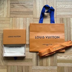 Louis Vuitton Wallet Box, Bag, Ribbon